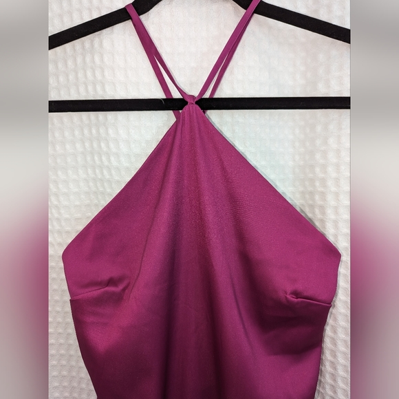 The Drop Women's Orchid Ombre Print Stretch Satin Midi Dress @signedblake NWOT - Picture 5 of 7